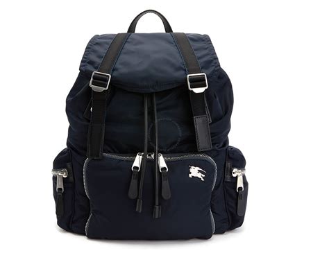 Burberry Ink Blue Men's Large Rucksack in Aviator Nylon and 